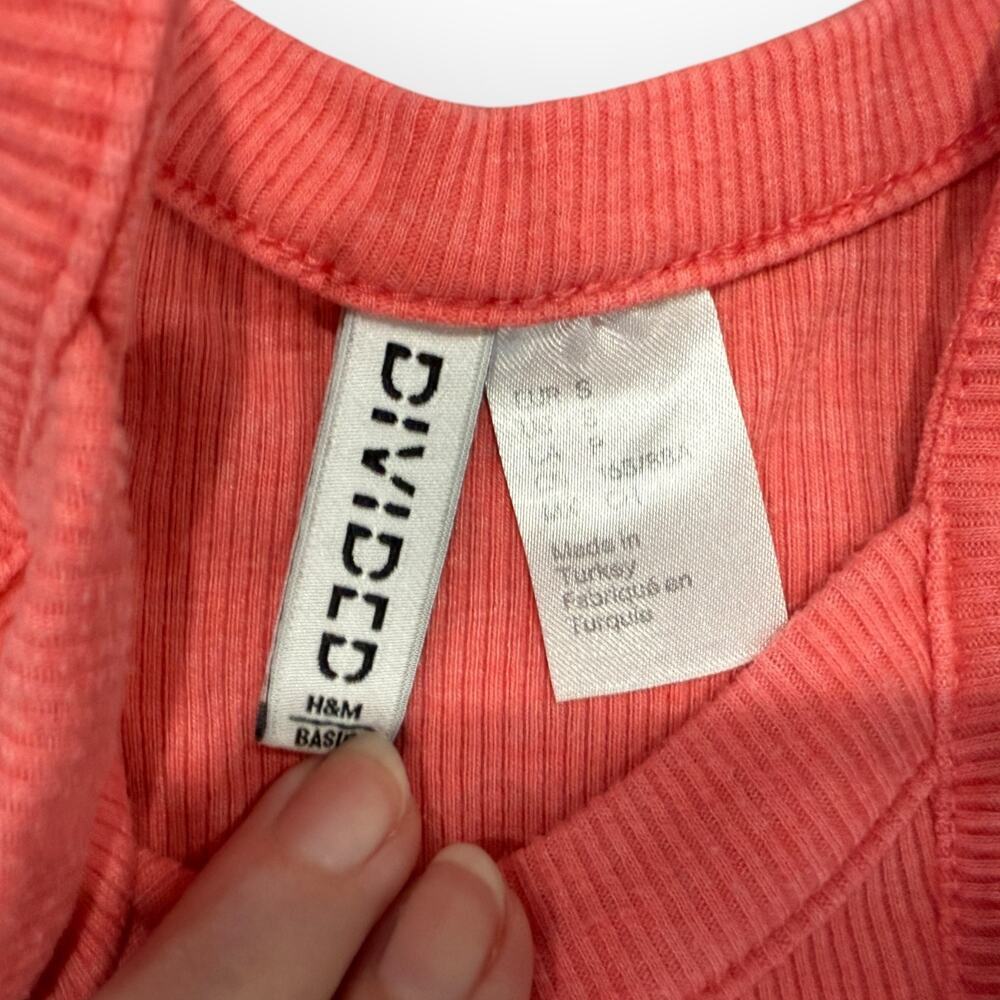 H&M DIVIDED Basic Pink Crop - Picture 3 of 3